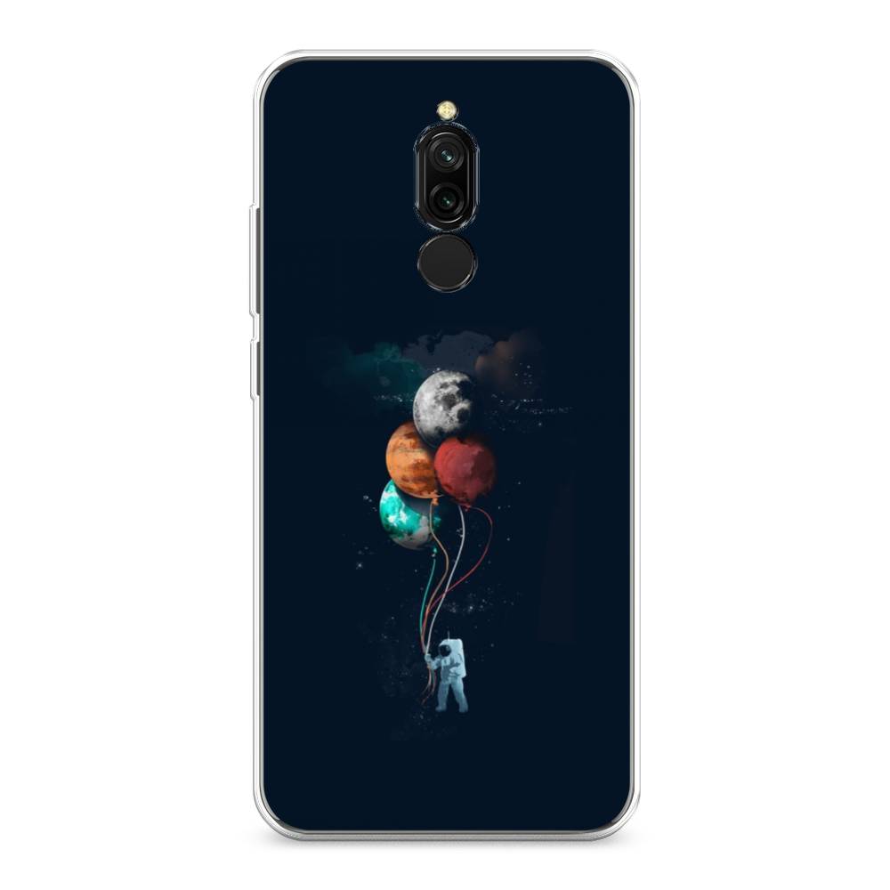 

Чехол для Xiaomi Redmi 8 "Космонавт с шариками", Разноцветный, 37150-4