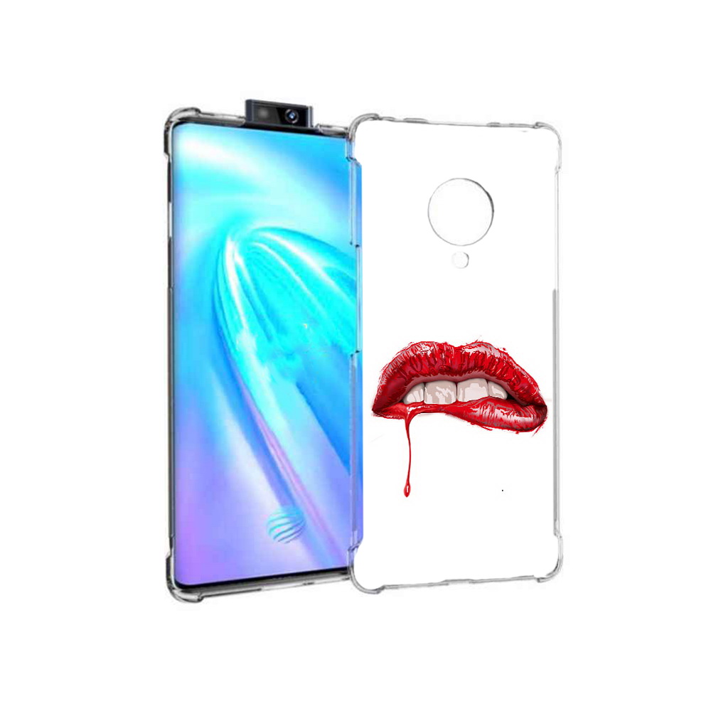 

Чехол MyPads Tocco для Vivo NEX 3 яркие красные губы (PT136035.381.706), Прозрачный, Tocco