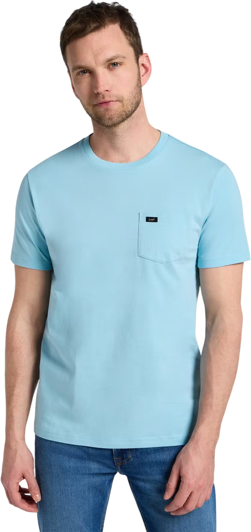 

Футболка мужская LEE POCKET TEE PREPPY голубая L, Голубой, POCKET TEE PREPPY