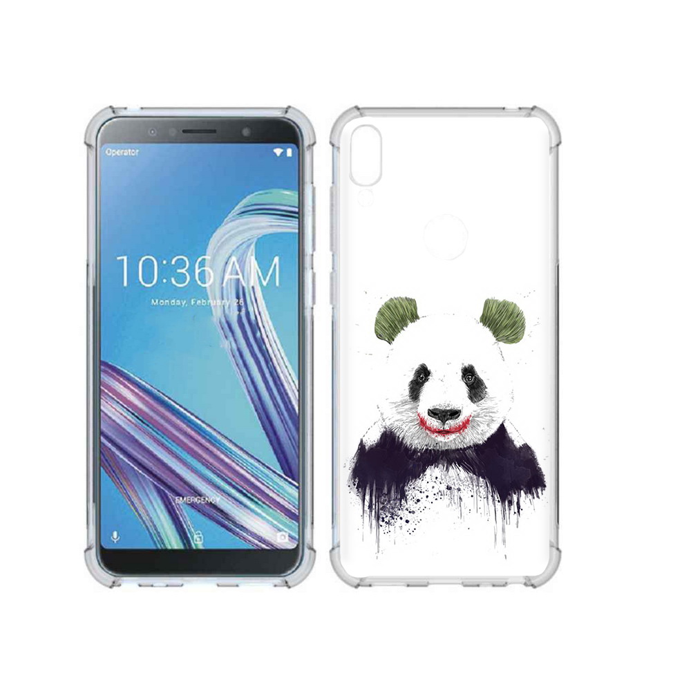 

Чехол MyPads Tocco для Asus ZenFone Max Pro (ZB602KL) панда джокер, Прозрачный, Tocco