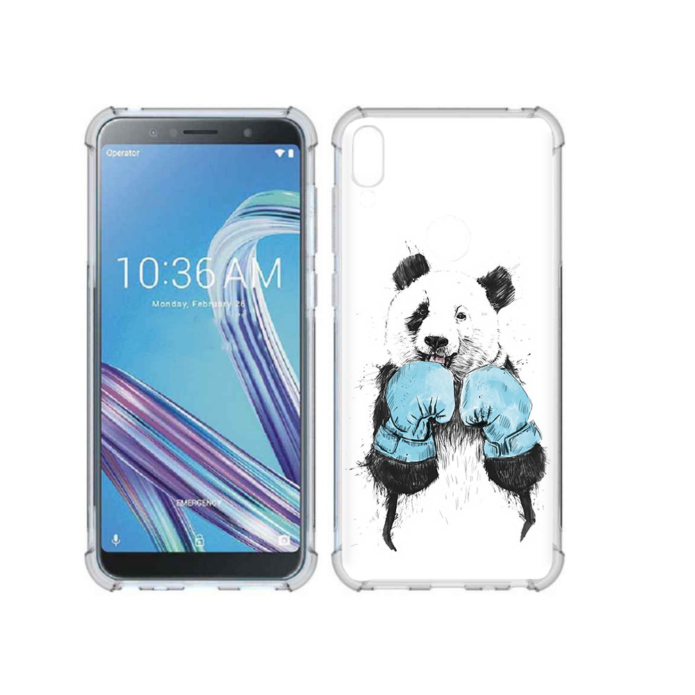 

Чехол MyPads Tocco для Asus ZenFone Max Pro (ZB602KL) панда боксер, Прозрачный, Tocco