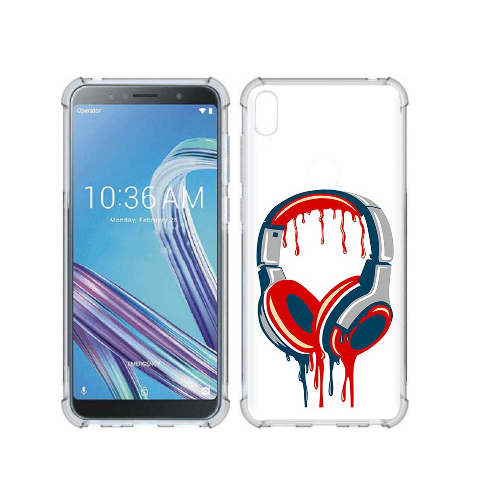 

Чехол MyPads Tocco для Asus ZenFone Max Pro (ZB602KL) не делай громко, Прозрачный, Tocco