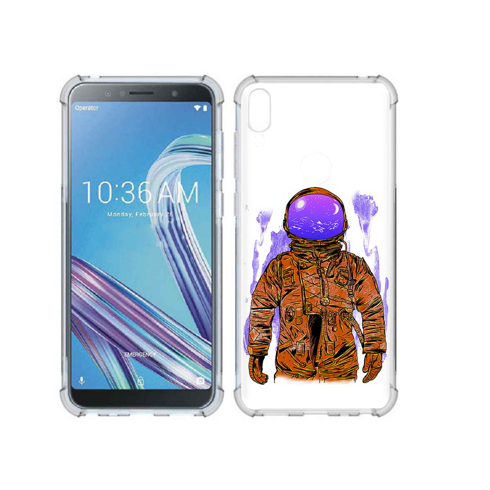 Чехол MyPads Tocco для Asus ZenFone Max Pro (ZB602KL) нарисованный мужчина в скафандре