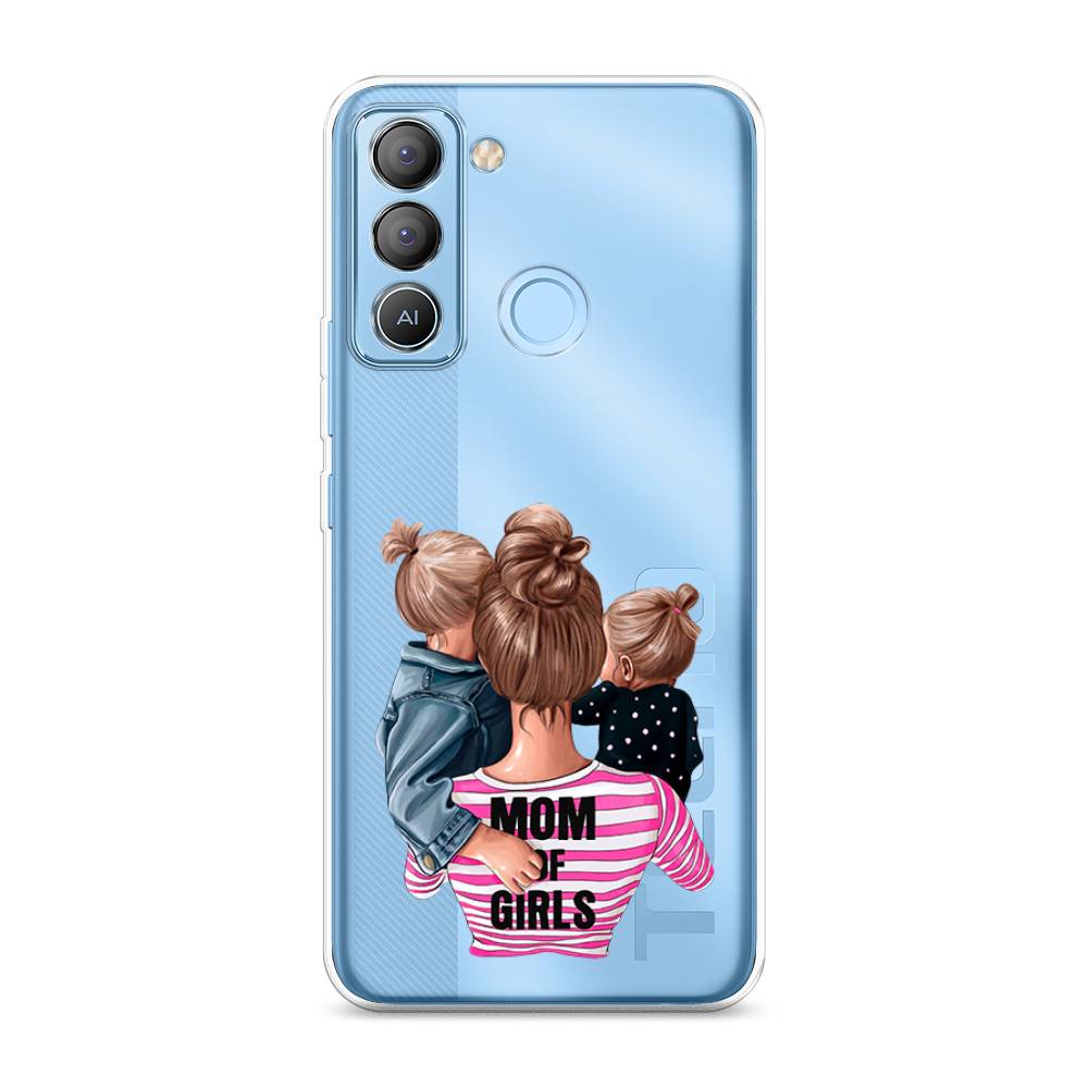 

Чехол Awog на Tecno POP 5 LTE "Mom of Girls", Разноцветный, 303050-6