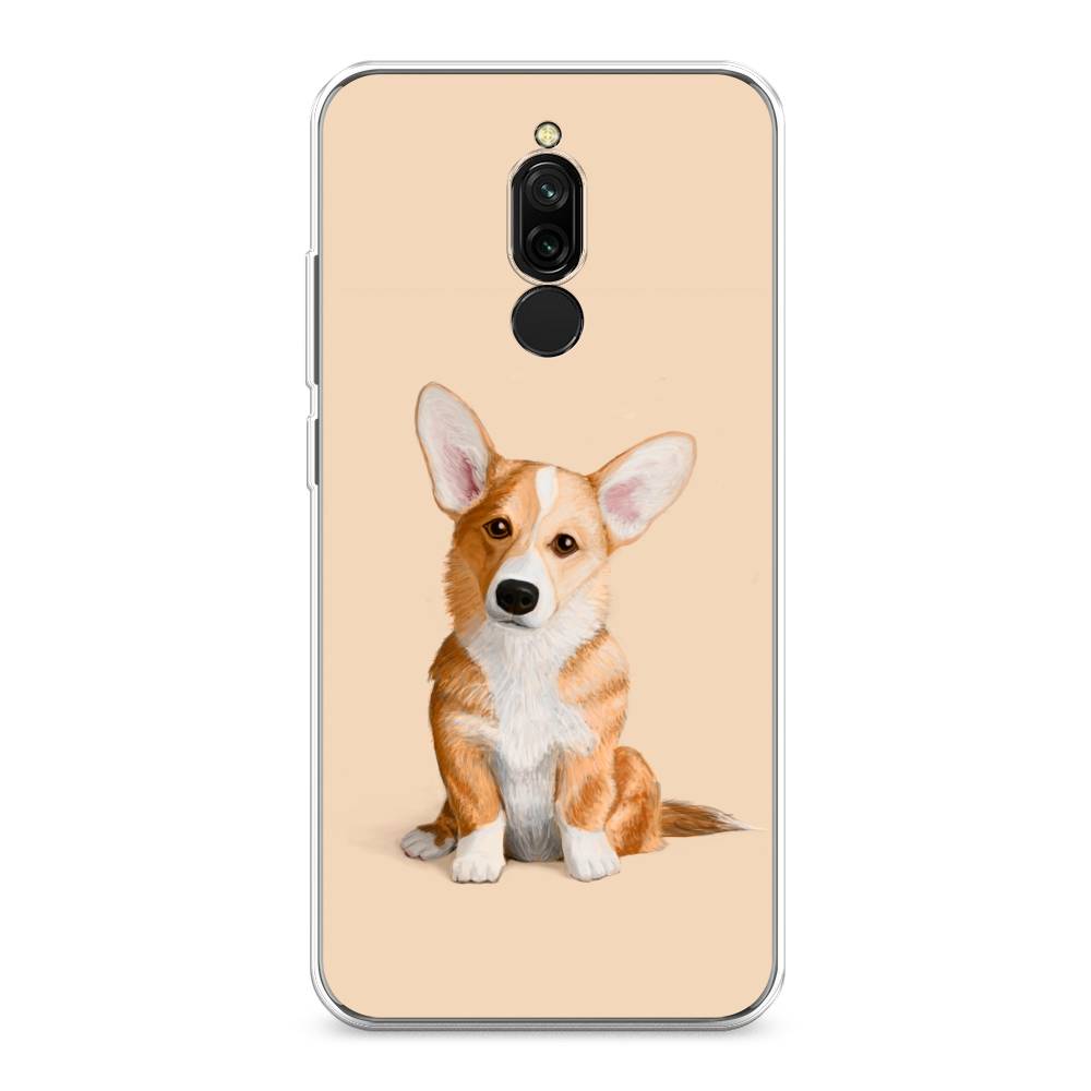 

Чехол на Xiaomi Redmi 8 "Грустный Корги", Коричневый;бежевый, 37150-1