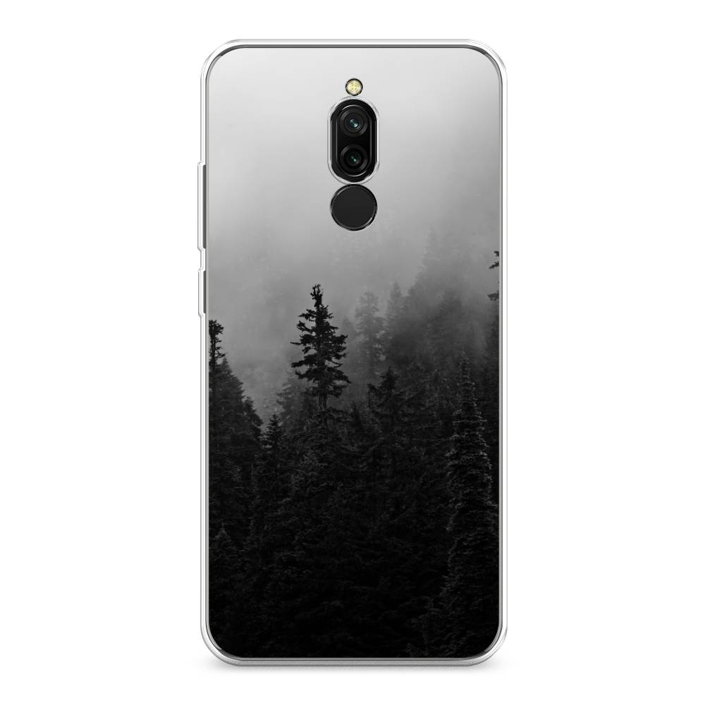 

Чехол для Xiaomi Redmi 8 "Туманный лес", Серый;черный, 37150-2