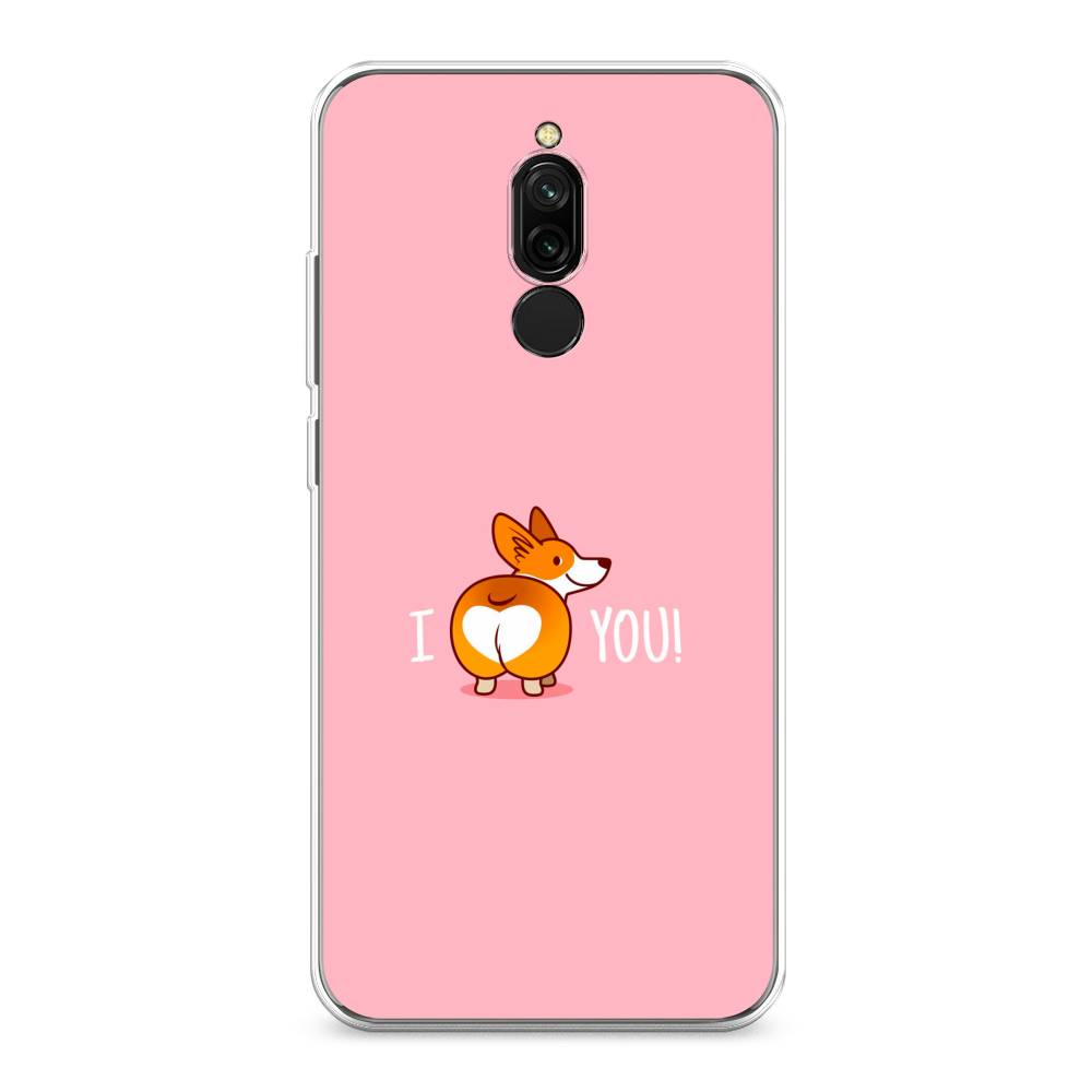 

Чехол для Xiaomi Redmi 8 "Корги I love you", Розовый;коричневый;белый, 37150-1