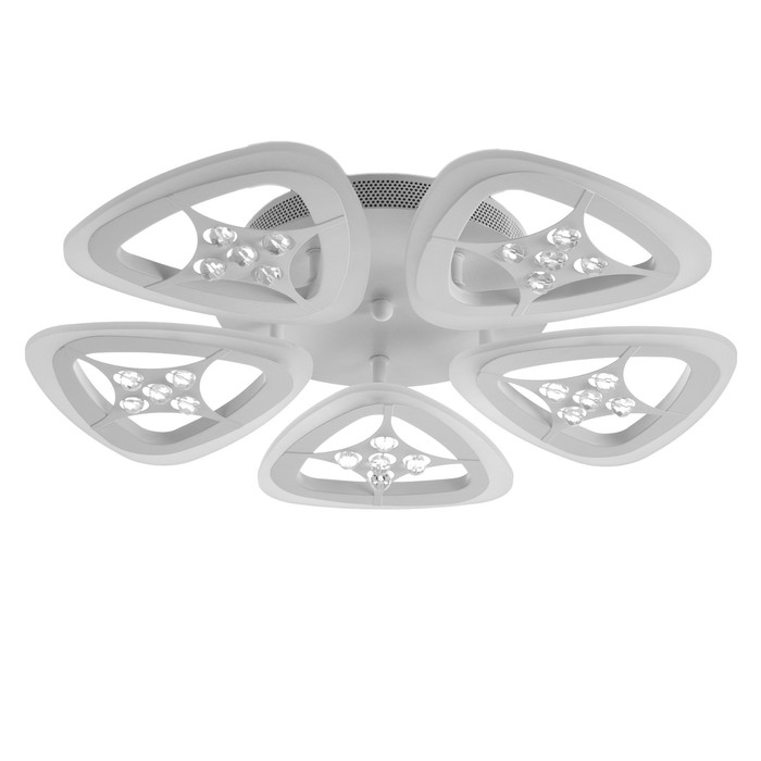 

Люстра с ПДУ 1528/5WT LED 80Вт 3000-6000К диммер белый 47х47х8 см