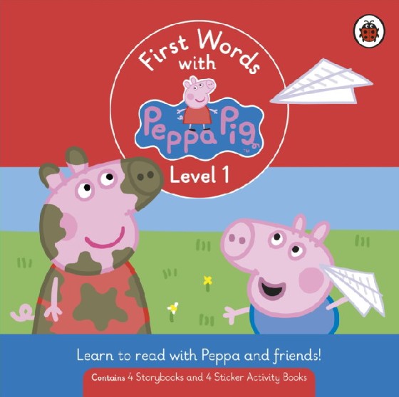 фото Книжка first words with peppa. level 1. box set nobrand