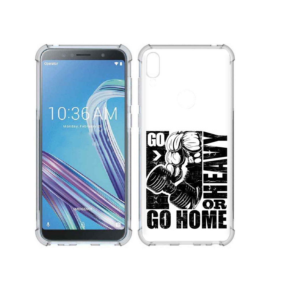 

Чехол MyPads Tocco для Asus ZenFone Max Pro (ZB602KL) накаченные руки, Прозрачный, Tocco