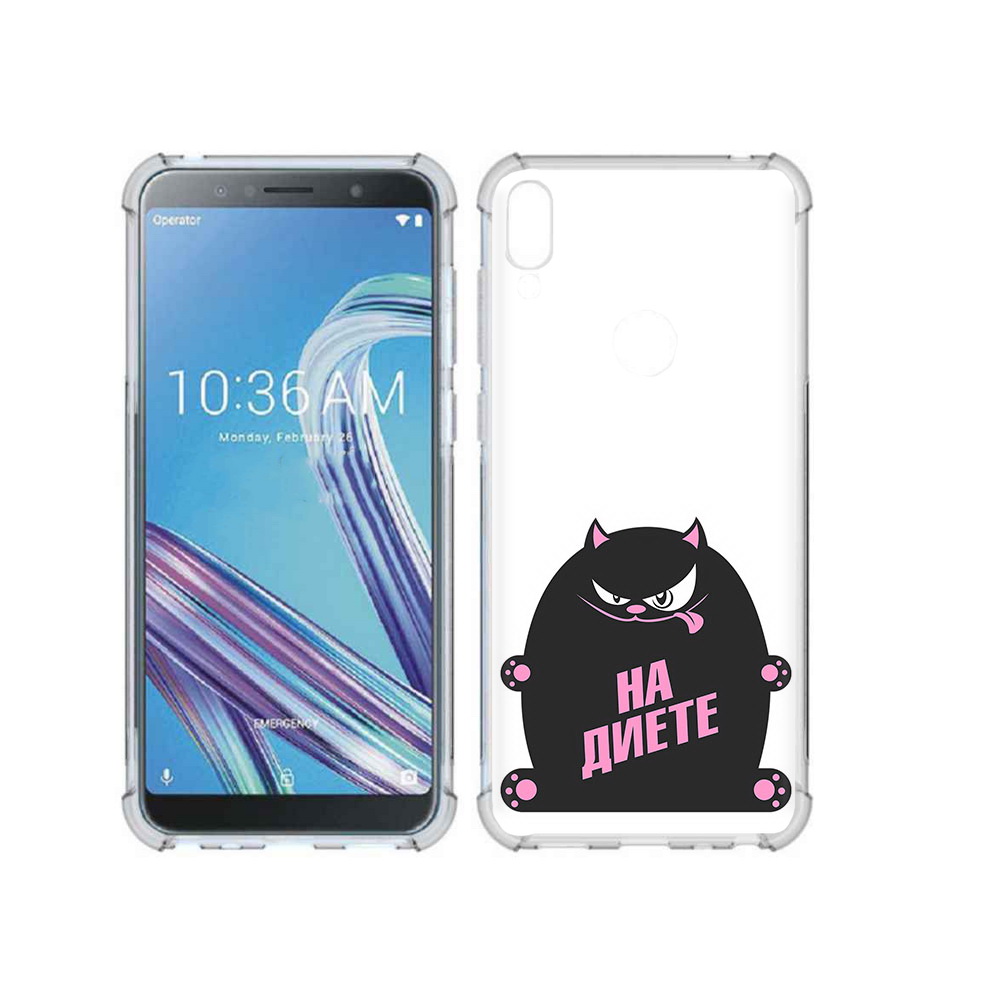 

Чехол MyPads Tocco для Asus ZenFone Max Pro (ZB602KL) на диете, Прозрачный, Tocco