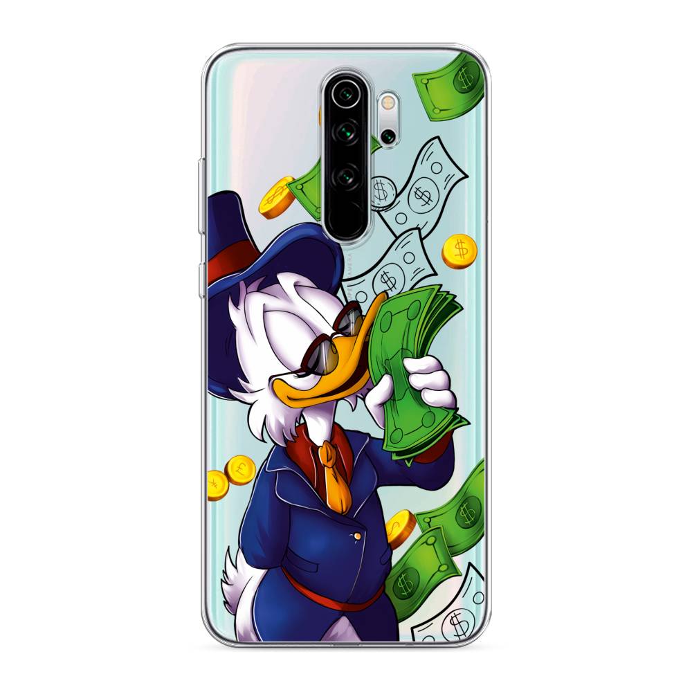 

Чехол на Xiaomi Redmi Note 8 Pro "Scrooge McDuck with Money", Синий;зеленый;белый, 36650-6