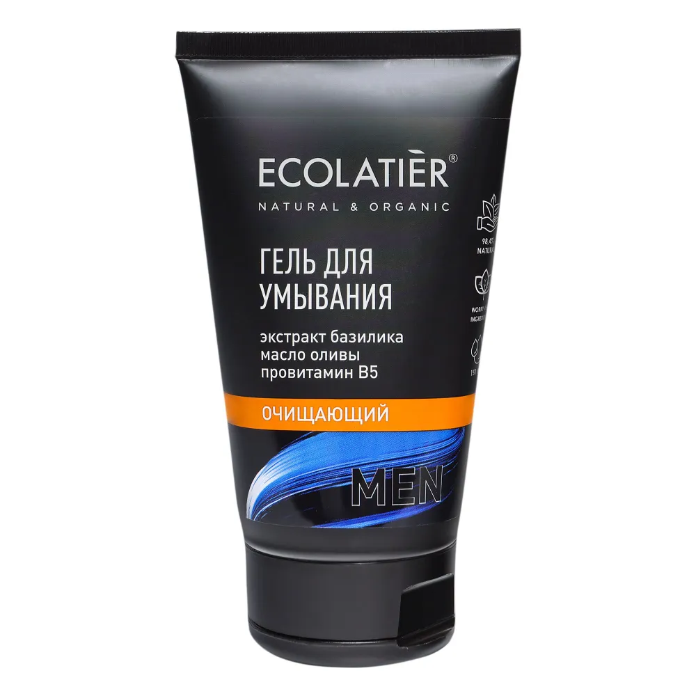 Гель для умывания ECOLATIER Men очищающий, 150 мл