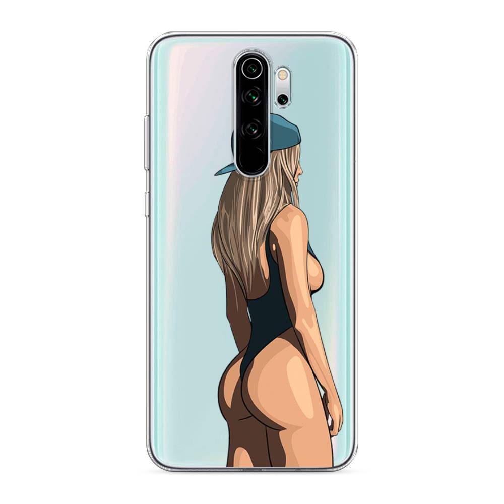 

Чехол для Xiaomi Redmi Note 8 Pro "Девушка в черном купальнике", Зеленый;бежевый;черный, 36650-6
