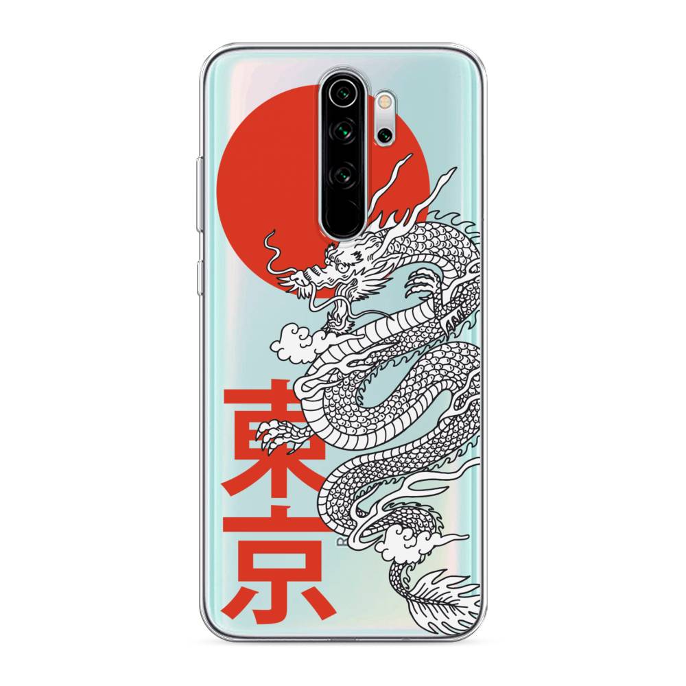 

Чехол на Xiaomi Redmi Note 8 Pro "Китайский дракон", Черный;красный;белый, 36650-1