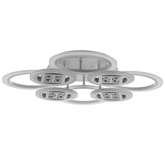 

Люстра с ПДУ 1151/8 LED 110Вт 3000-6000К диммер белый 72х72х10 см