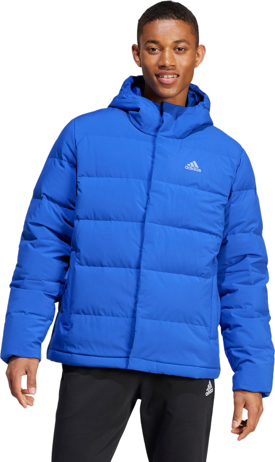 

Пуховик мужской adidas HELIONIC HO JKT синий S, HELIONIC HO JKT