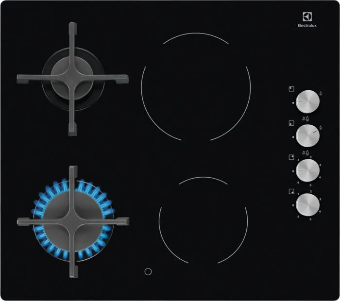 

Встраиваемая варочная панель комбинированная Electrolux EGE6172NOK черный, EGE6172NOK