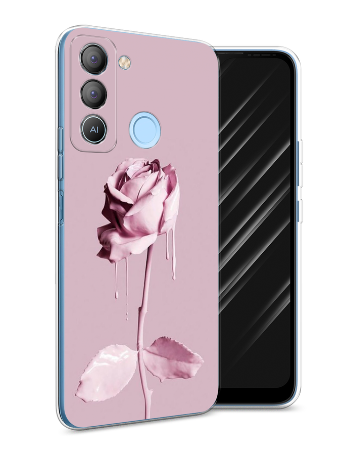 

Чехол Awog на Tecno POP 5 LTE "Роза в краске", Белый;розовый, 303050-8