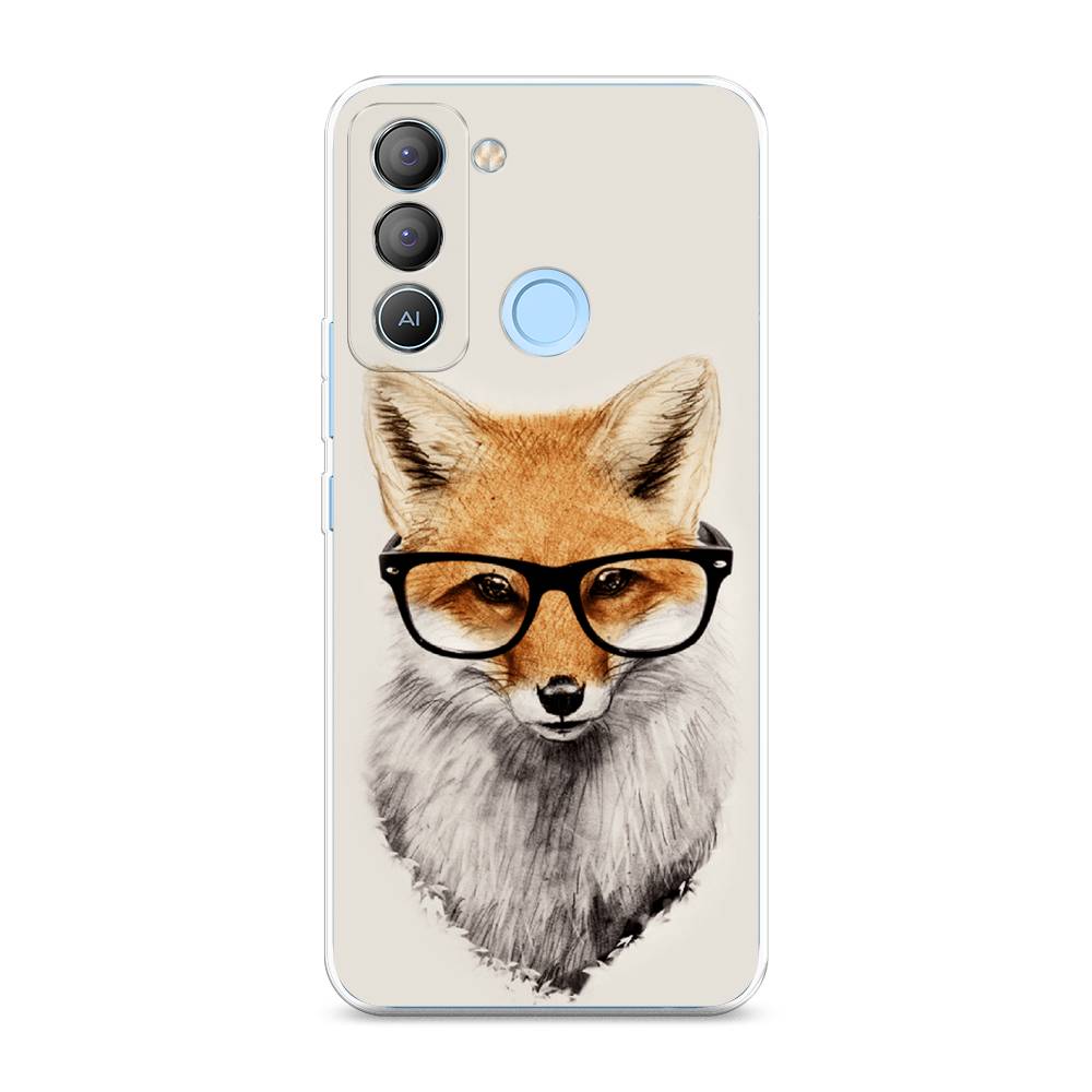 

Чехол Awog на Tecno POP 5 LTE "Лиса в очках", Бежевый, 303050-10