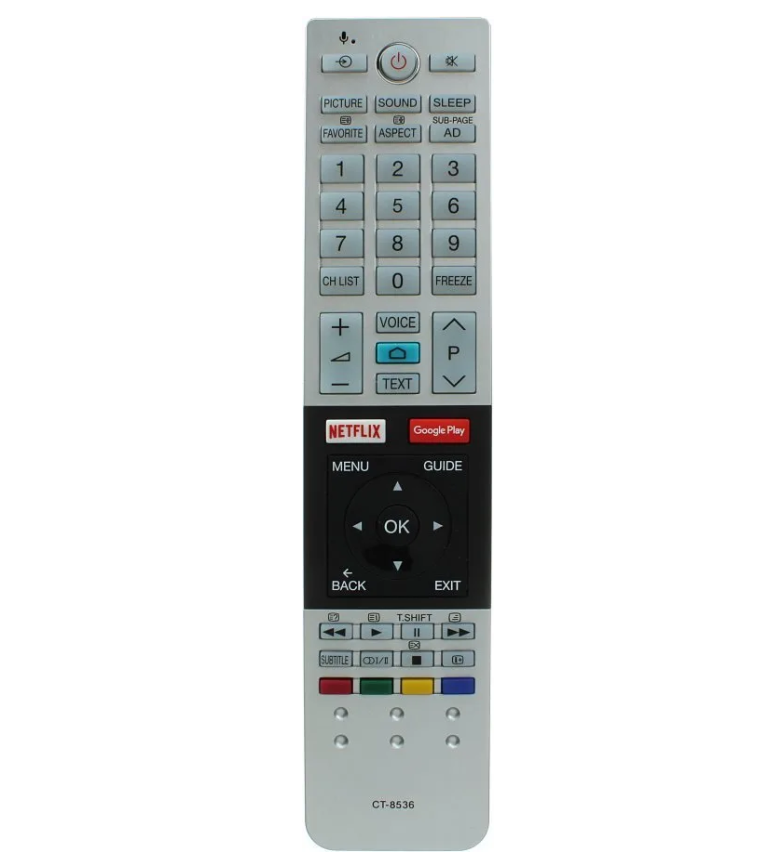 

Пульт ду Huayu CT-8536 TV Grey, Серый, CT-8536 TV