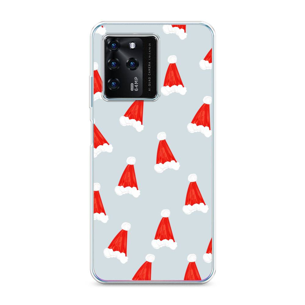 

Чехол на ZTE Blade V30 "Новогодние шапочки", Белый;красный;серый, 135350-5