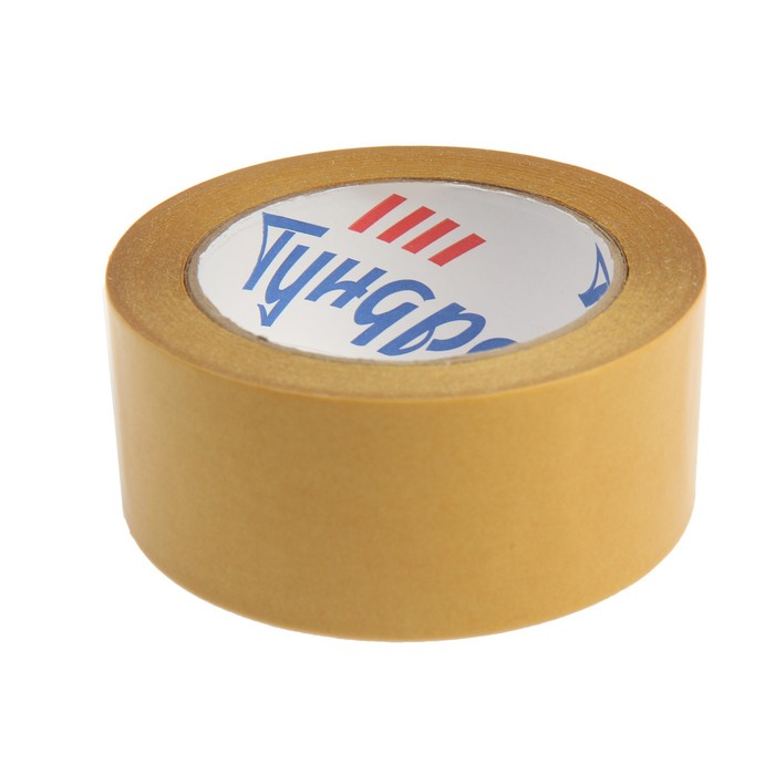 

Лента двусторонняя ТУНДРА, полипропиленовая, прозрачная основа, 90 мкм, 48 мм х 25 м