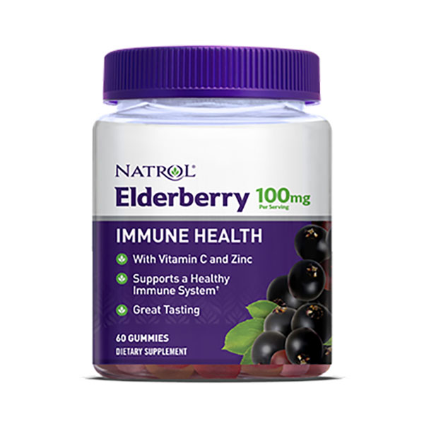 фото Добавка natrol elderberry 100 мг, 60 пастилок