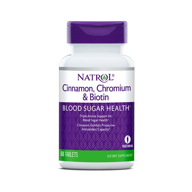 фото Добавка natrol cinnamon biotin chromium таблетки 60 шт.