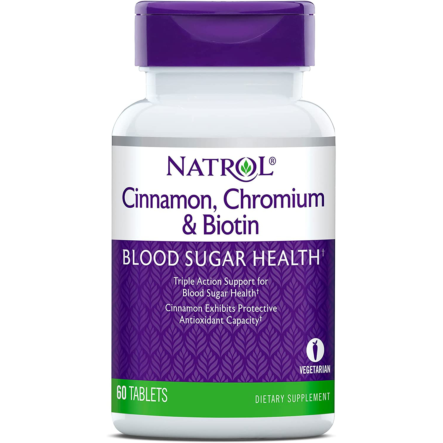 Добавка Natrol Cinnamon Biotin Chromium таблетки 60 шт.