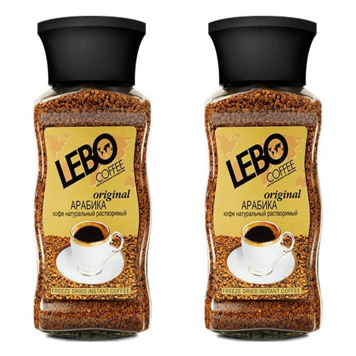 Кофе растворимое Lebo Original, 100 г х 2 шт