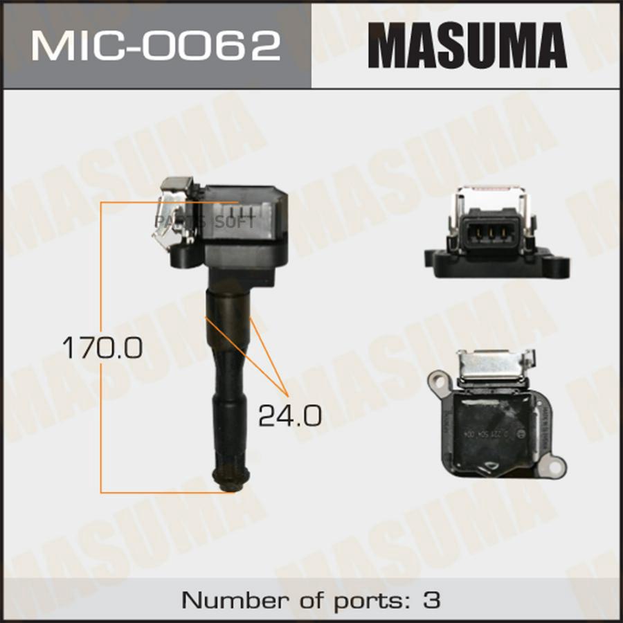 

Катушка зажигания Masuma MIC-0062 MASUMA MIC0062