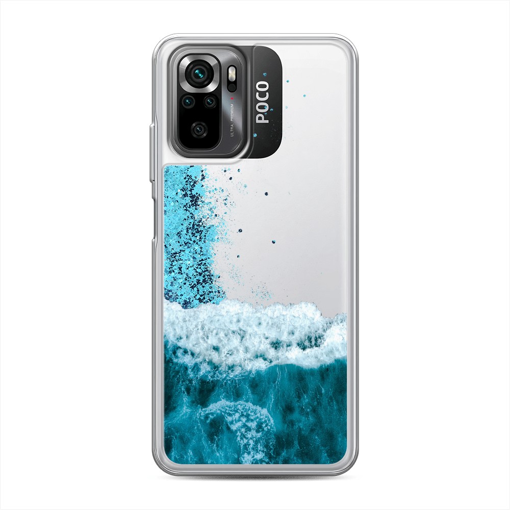 

Чехол Awog на Xiaomi Redmi Note 10/ Redmi Note 10S/ Poco M5s "Морская пучина", Голубой;белый, 316293-1