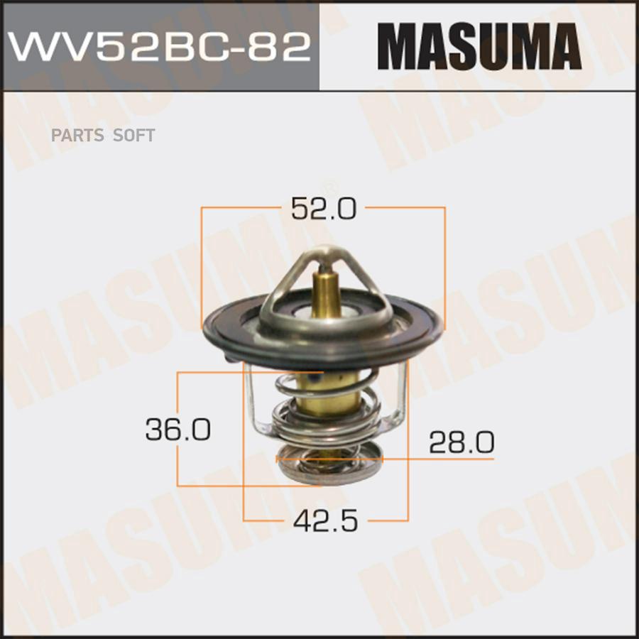 

Термостат VW Caddy III 04>15 Honda Civic V Hatchback/Civic VII/Jazz II 91>10 Masuma WV52BC