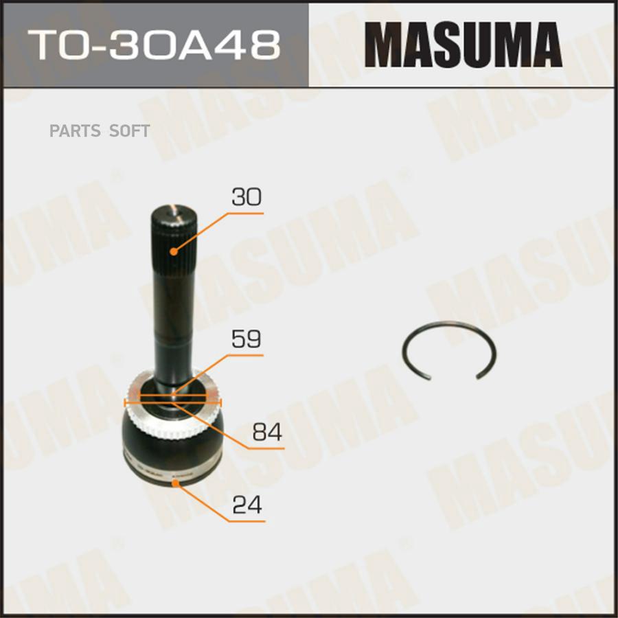 

MASUMA 'TO30A48 ШРУС наруж.ком/кт пыльник не требуется 1шт