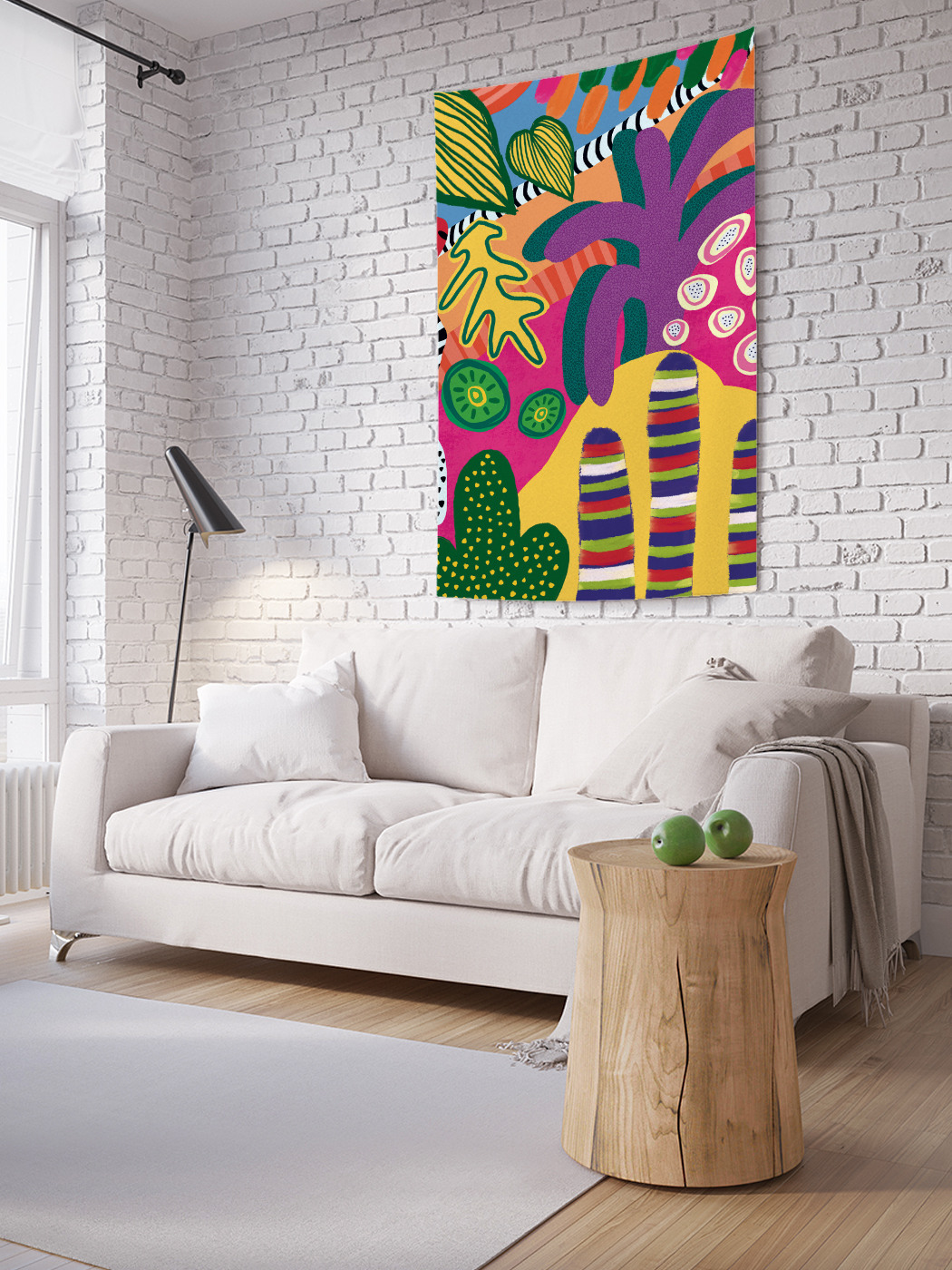 

Вертикальное фотопанно на стену JoyArty Неоновые тропики 100x150 см, Неоновые тропики