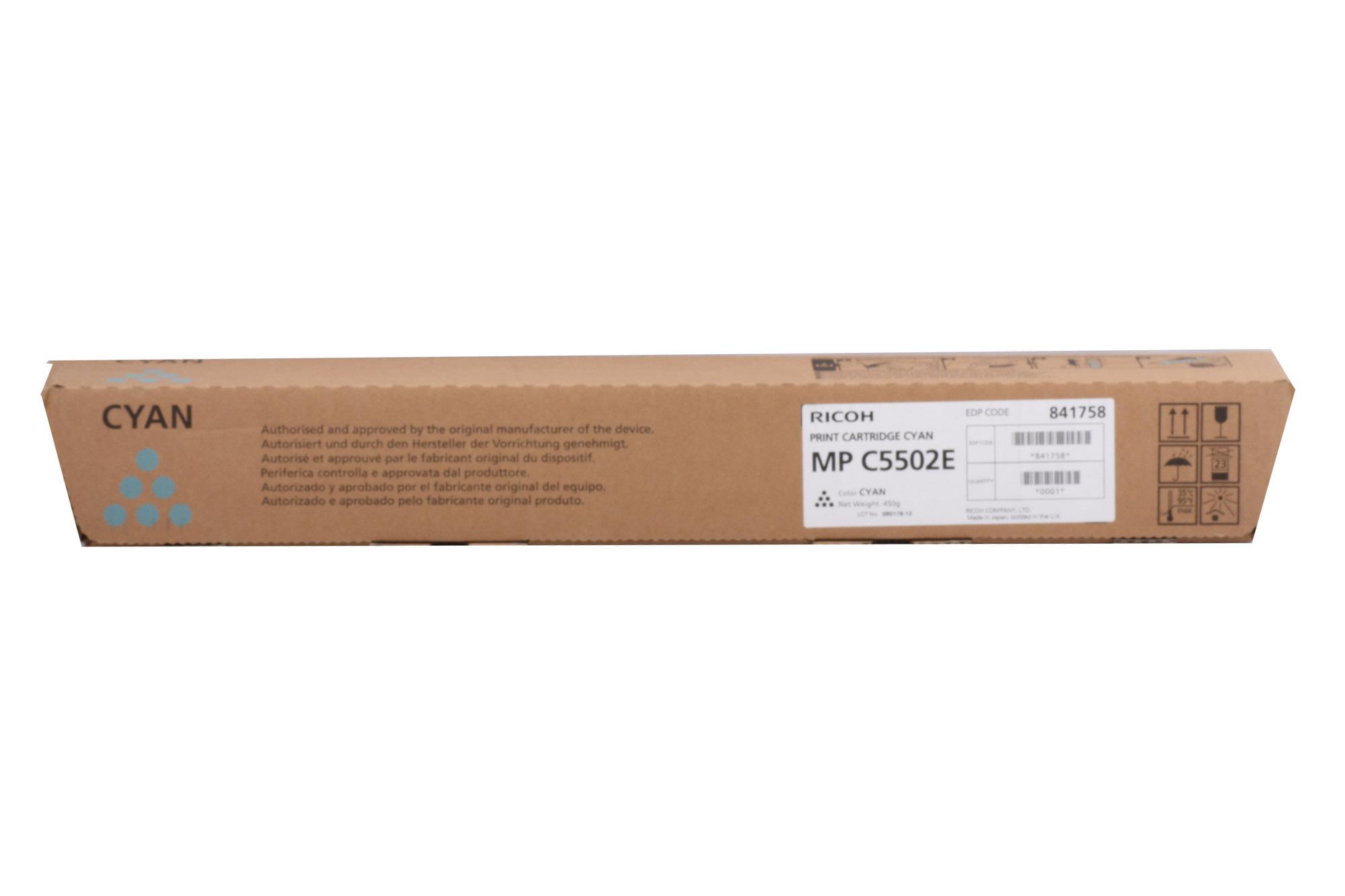 

Картридж для лазерного принтера Ricoh 841758 / 842023, Blue, оригинал, Голубой