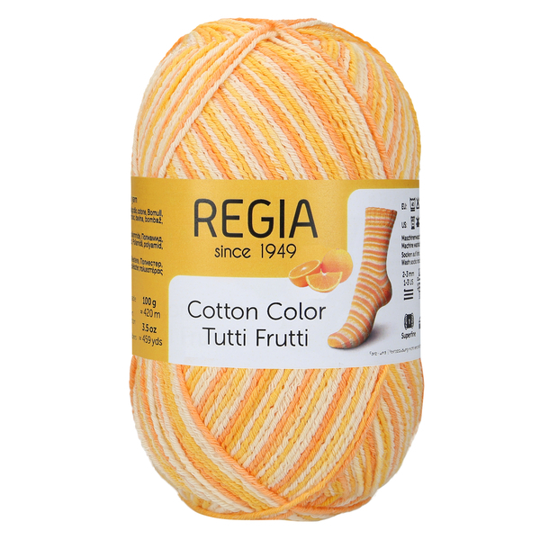 

Cotton Color /Коттон Колор/ пряжа Schachenmayr Regia, MEZ, 9801621 (02416, Tutti Frutti)
