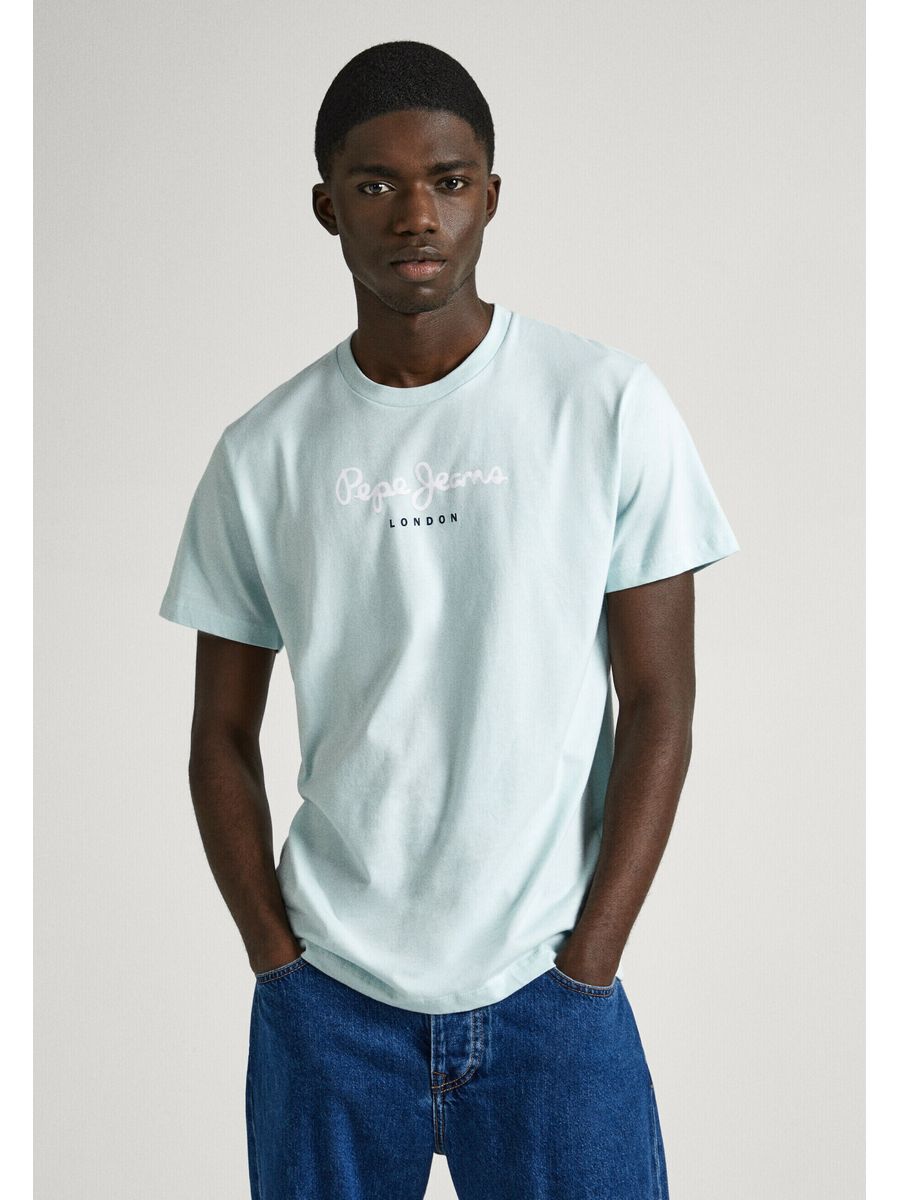 

Футболка мужская Pepe Jeans PE122O0F6 синяя L, Синий, PE122O0F6