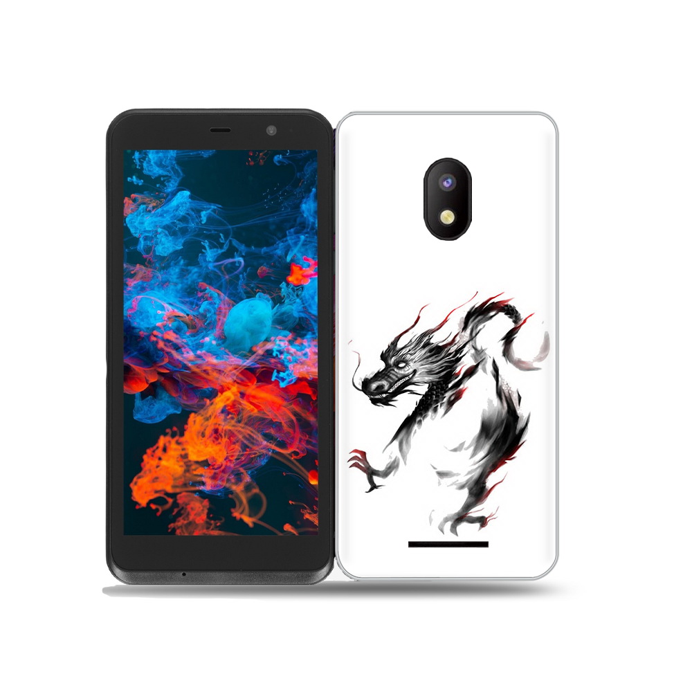 

Чехол MyPads Tocco для BQ 5045L Wallet черный дракон, Прозрачный, Tocco