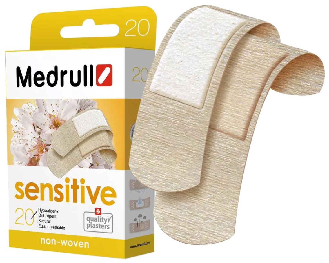 

Пластырь Medrull Sensitive антисептический бежевый 10 шт.