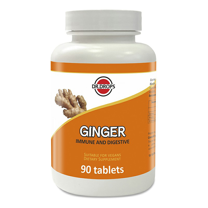 Купить Имбирь Dr.Drops Ginger таблетки 500 мг 90 шт.