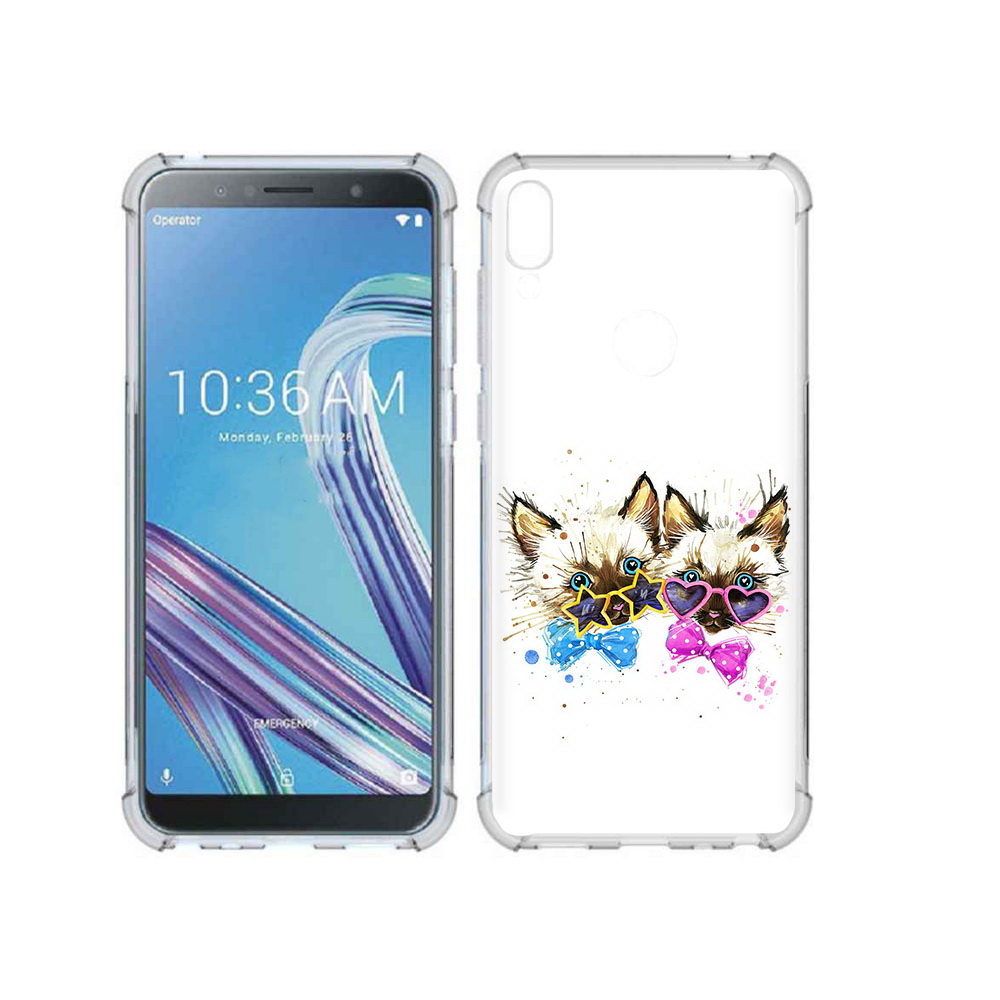 

Чехол MyPads Tocco для Asus ZenFone Max Pro (ZB602KL) милые котята, Прозрачный, Tocco