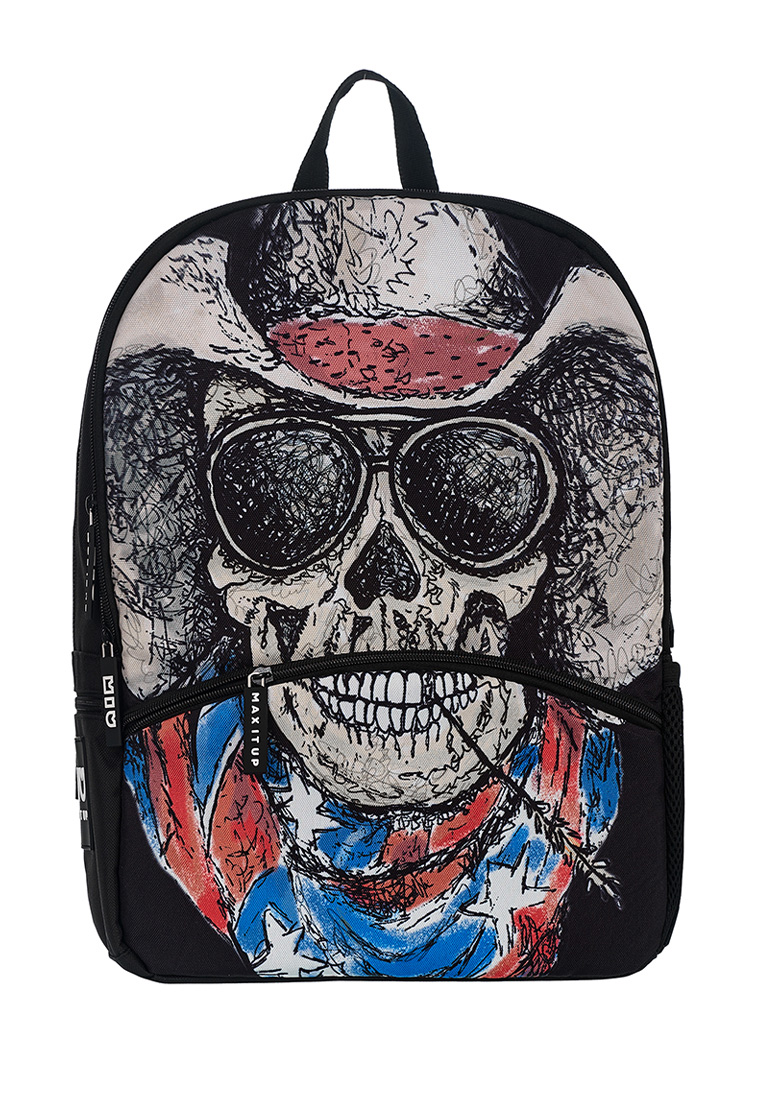 Рюкзак Maxitup Cowboy Scull, размер 38x30x15