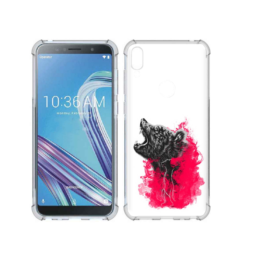 Чехол MyPads Tocco для Asus ZenFone Max Pro (ZB602KL) медведь в дымке