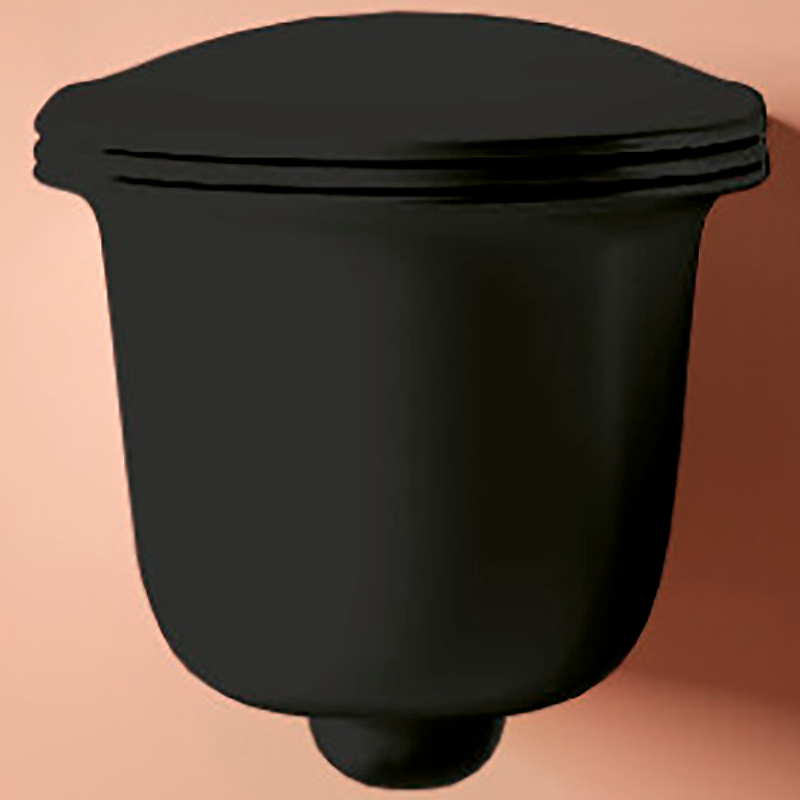 

Унитаз подвесной ArtCeram Chic CHV001 17 00 без сиденья, черный матовый