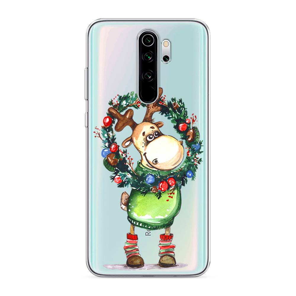 

Чехол для Xiaomi Redmi Note 8 Pro "Олень с новогодним венком", 36650-4