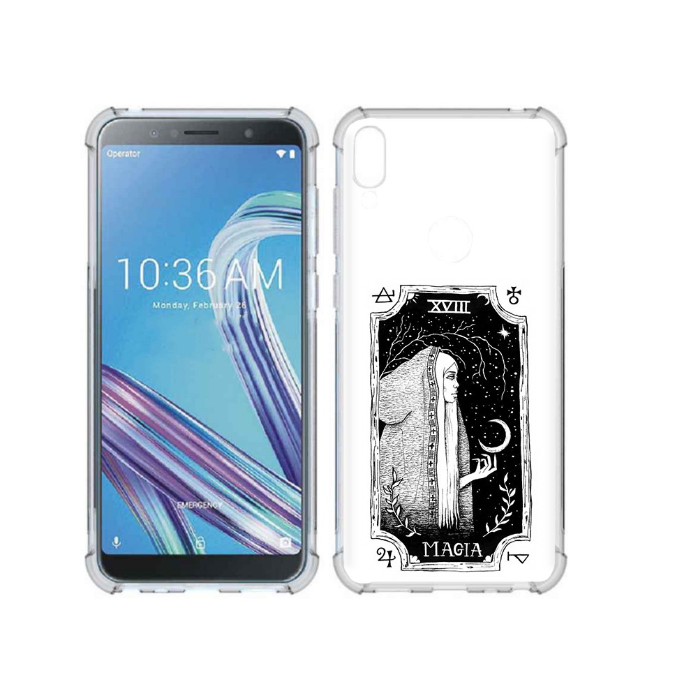 

Чехол MyPads Tocco для Asus ZenFone Max Pro (ZB602KL) лунная магия, Прозрачный, Tocco