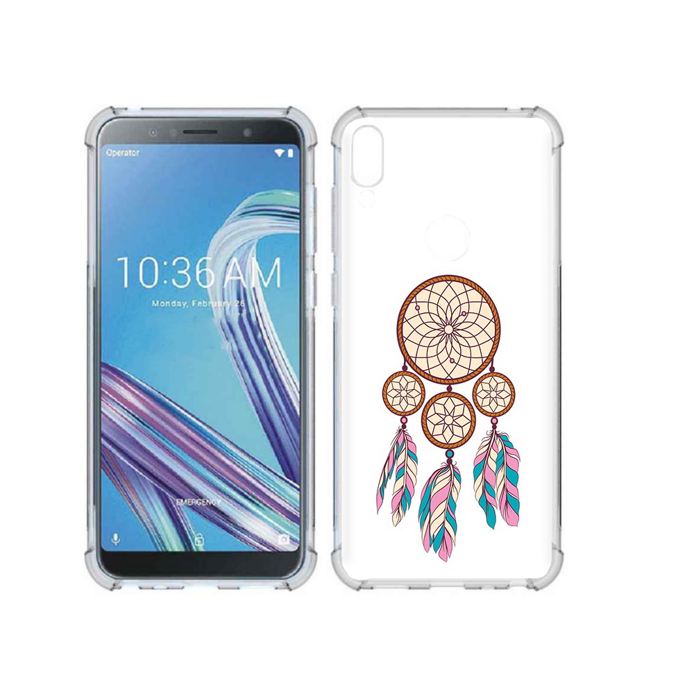 

Чехол MyPads Tocco для Asus ZenFone Max Pro (ZB602KL) ловец снов бежевый, Прозрачный, Tocco