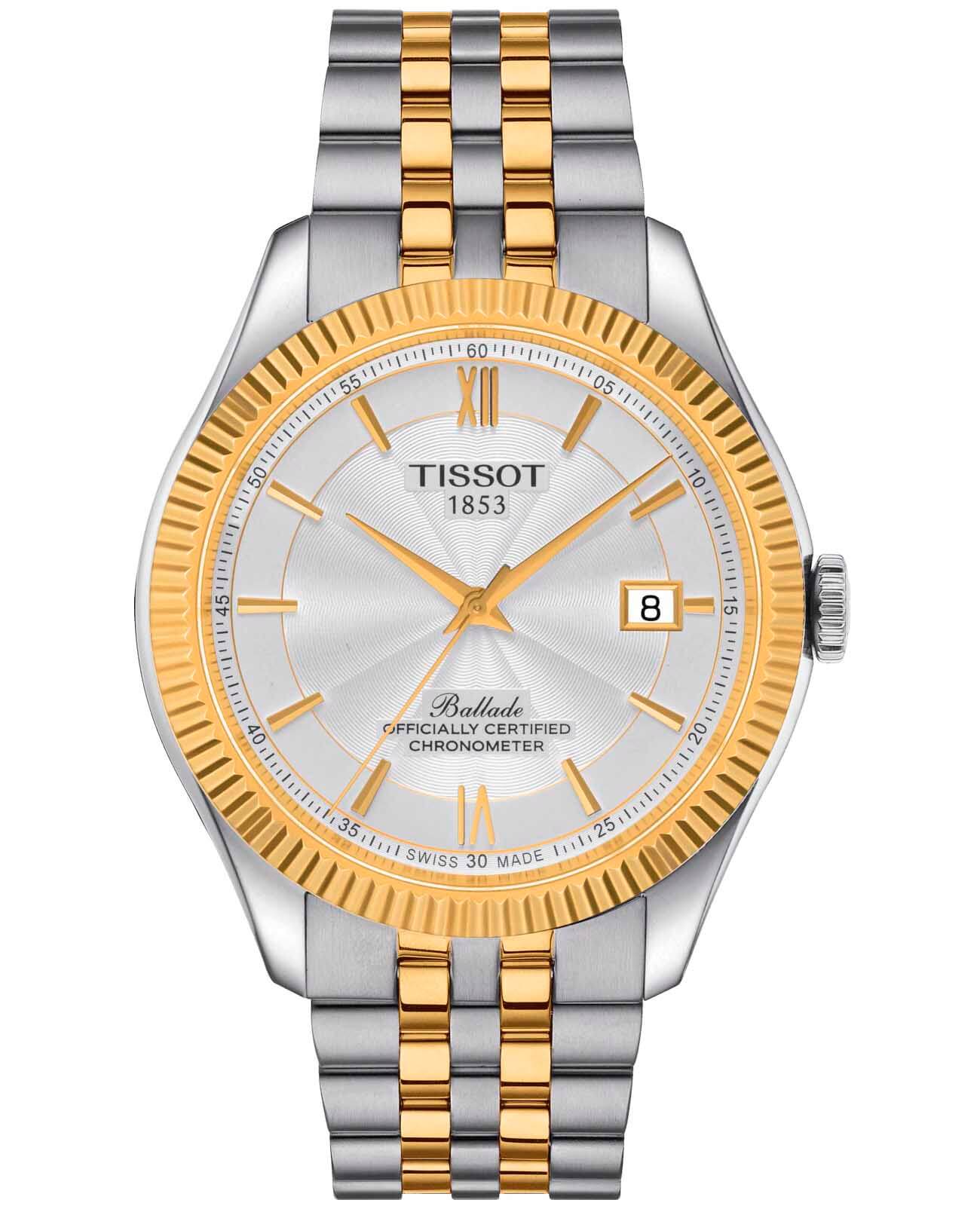 Наручные часы мужские Tissot T1084082227801 золотистые/серебристые